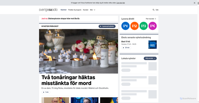 Security scan screenshot of https://ljud1-cdn.sr.se
