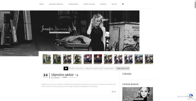 Security scan screenshot of https://jennifer-lawrence.com/
