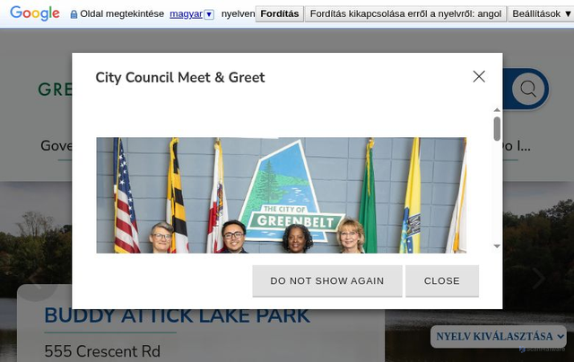 Security scan screenshot of https://www.greenbeltmd.gov/