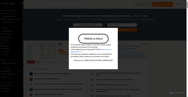 Security scan screenshot of https://email-st.seekingalpha.com