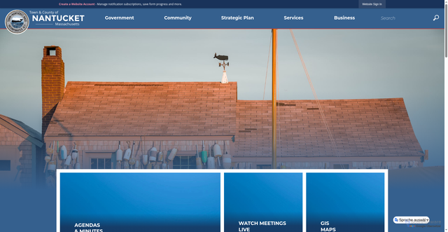 Security scan screenshot of https://nantucket-ma.gov/