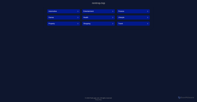 Security scan screenshot of https://kwid9.console.rentrop.top