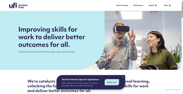 Security scan screenshot of https://ufi.co.uk/
