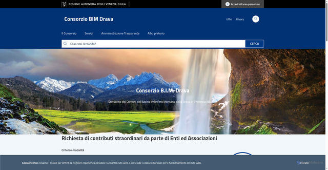 Security scan screenshot of https://www.consorziobim-drava.ud.it/