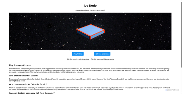 Security scan screenshot of https://onionfist.com