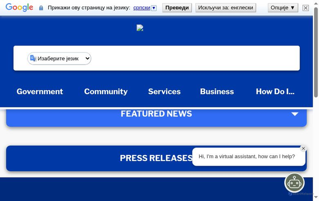 Security scan screenshot of https://beavertonoregon.gov/