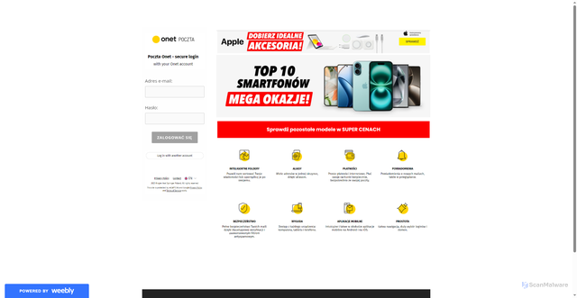 Security scan screenshot of https://45322662.weebly.com/