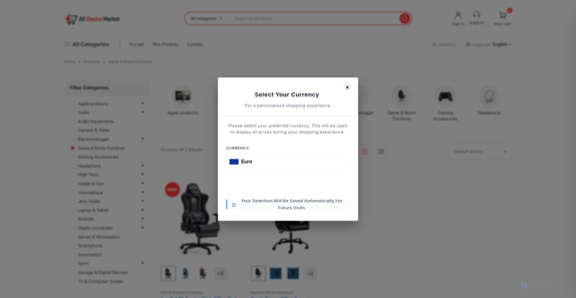 Security scan screenshot of https://allelectromarket.com/product-category/game-room-furniture/