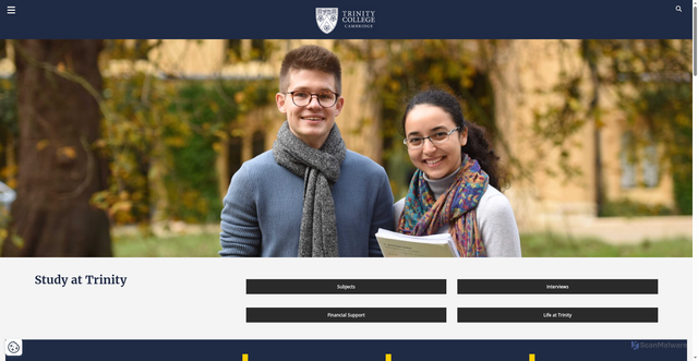 Security scan screenshot of https://www.trin.cam.ac.uk/
