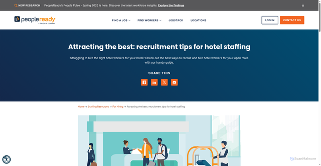 Security scan screenshot of https://www.peopleready.com/staffing-resources/tips-for-hotel-staffing/
