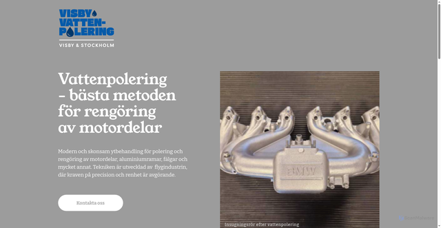 Security scan screenshot of https://vattenblastring.se