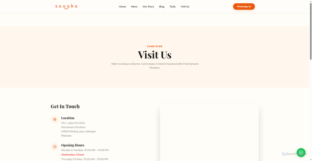 Security scan screenshot of https://lp260227-0742-soooka-cafe-ilp9kb.pages.dev/contact/