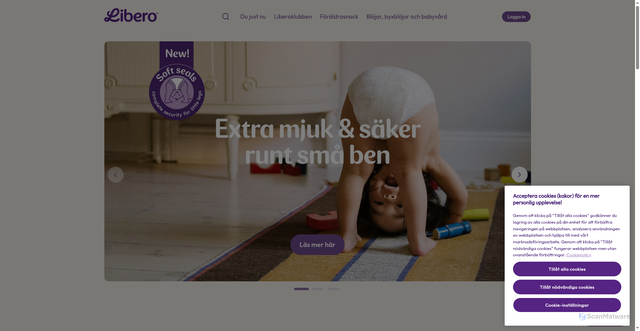 Security scan screenshot of https://www.libero.se/