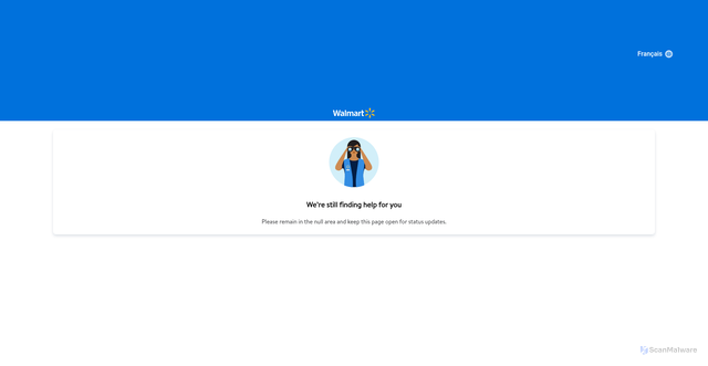 Security scan screenshot of https://customer-qr-alerts-stg.walmart.ca