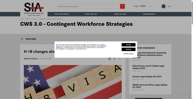 Security scan screenshot of https://www.staffingindustry.com/editorial/cws-30-contingent-workforce-strategies/h-1b-changes-ahead-but-pushback-emerges