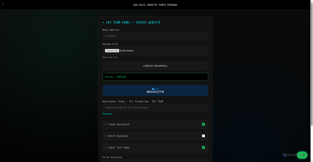 Security scan screenshot of https://confident-ivory-dxh65n5mog-99ygzpamez.edgeone.app/