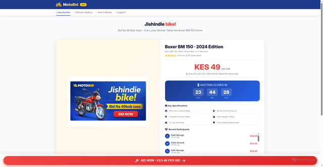 Security scan screenshot of https://motobid-kz9z58k8ry.edgeone.app/
