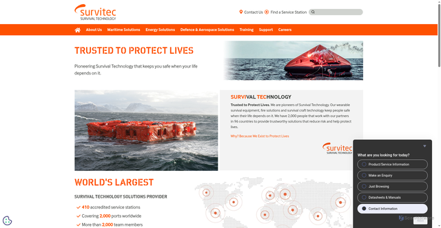 Security scan screenshot of https://survitecgroup.com