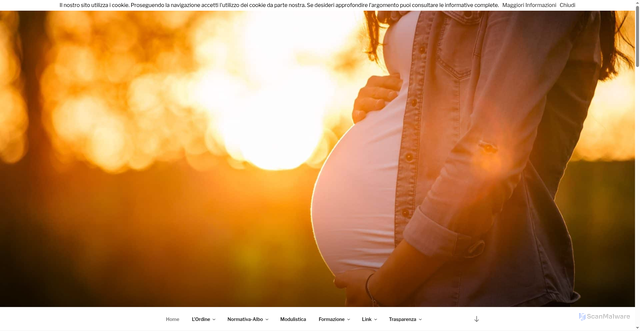 Security scan screenshot of https://www.ostetricheravenna.it/