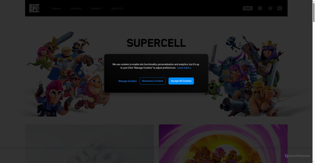 Security scan screenshot of https://ingame-webviews.supercell.com/