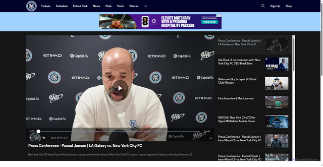 Security scan screenshot of https://www.newyorkcityfc.com/video/new-york-city-fc-pre-match-press-conference-md-1-v-la-galaxy-a-2-22-26-head-coach-pascal-jansen