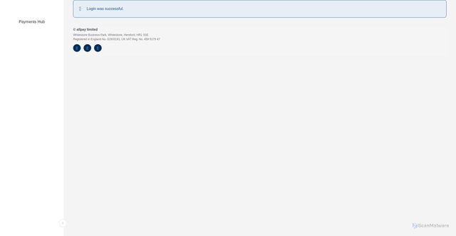 Security scan screenshot of https://customeraccountmanager.paymenthub.allpay.cloud