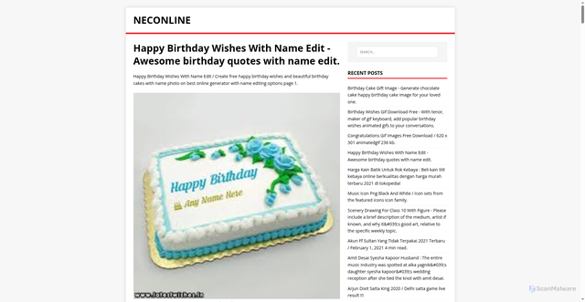 Security scan screenshot of https://enilcones.pages.dev/posts/happy-birthday-wishes-with-name-edit/