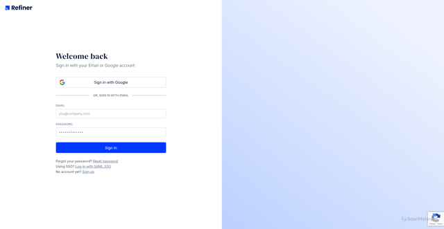 Security scan screenshot of https://api.refiner.io/