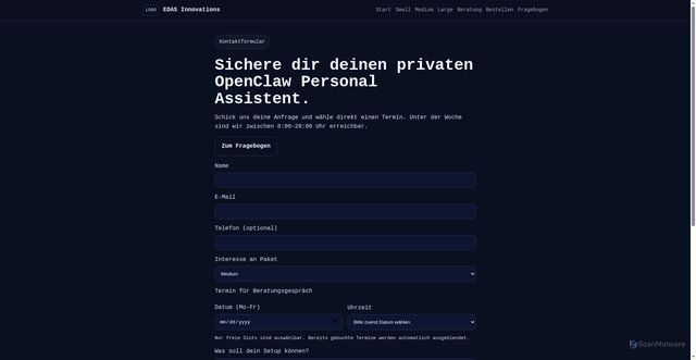 Security scan screenshot of https://orion-bcu.pages.dev/kontakt.html