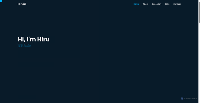 Security scan screenshot of http://hiruni.me/
