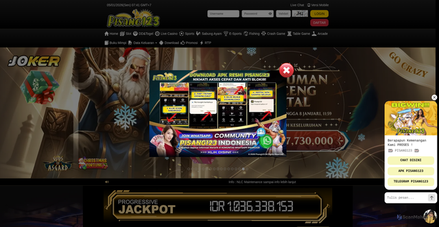 Security scan screenshot of https://lengpisang123.com/desktop/home