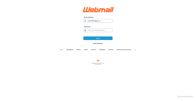 Security scan screenshot of https://piy-c3.global.ssl.fastly.net/cm.html#contact@tryggast.se