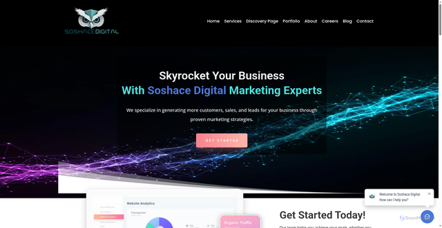 Security scan screenshot of https://soshace.com/