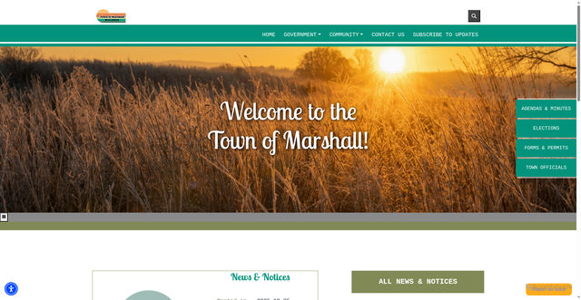 Security scan screenshot of https://marshallruskwi.gov/