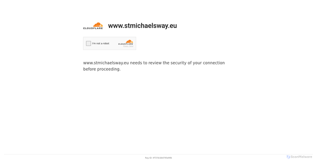 Security scan screenshot of https://www.stmichaelsway.eu