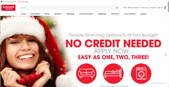 Security scan screenshot of https://www.schewelshome.com/?srsltid=AfmBOorH7JUOu9Gnt5FmPdLvredsDKgJZ0h2xEU61U6kiswvwJ36WaYK