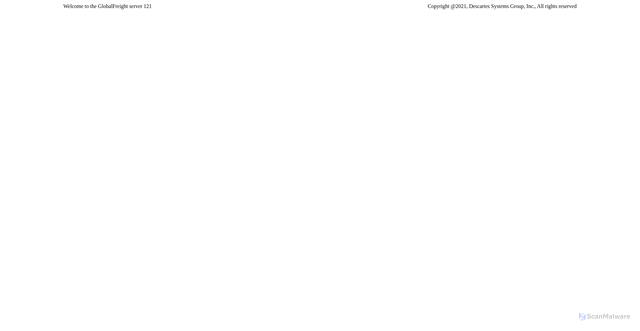 Security scan screenshot of https://globalfreight.descartes.com