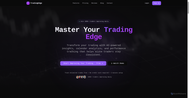 Security scan screenshot of https://tradingedge.app/