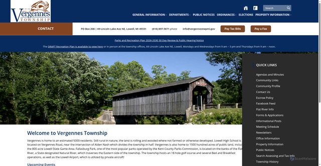 Security scan screenshot of https://vergennestwpmi.gov/