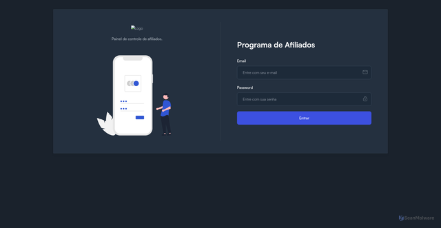 Security scan screenshot of https://affiliates.secureinvest.io/