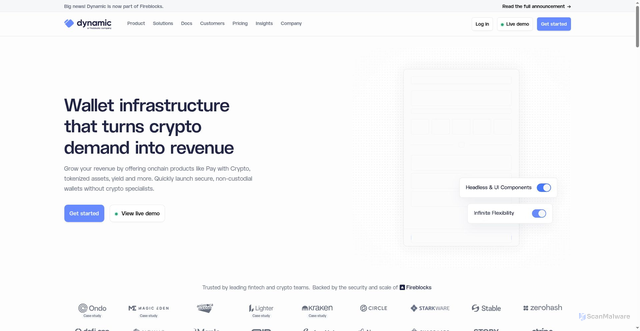 Security scan screenshot of https://dynamicauth.com