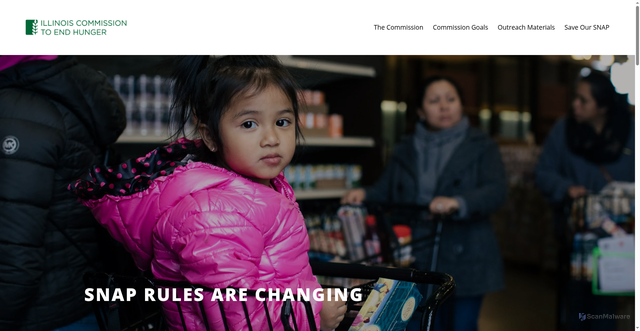 Security scan screenshot of https://www.endhungerillinois.org/snap-requirements