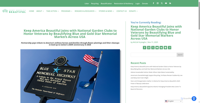 Security scan screenshot of https://kab.org/keep-america-beautiful-joins-with-national-garden-clubs-to-honor-veterans-by-beautifying-blue-and-gold-star-memorial-markers-across-usa/