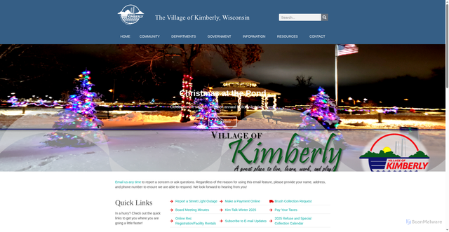 Security scan screenshot of https://www.vokimberlywi.gov/