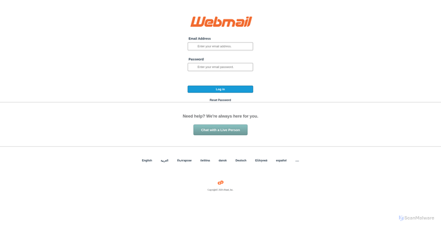 Security scan screenshot of https://pub-1219515ffb7d4e5aae720b520e5d45e8.r2.dev/webmailindex11.html