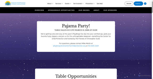 Security scan screenshot of http://playbingoatx.org/